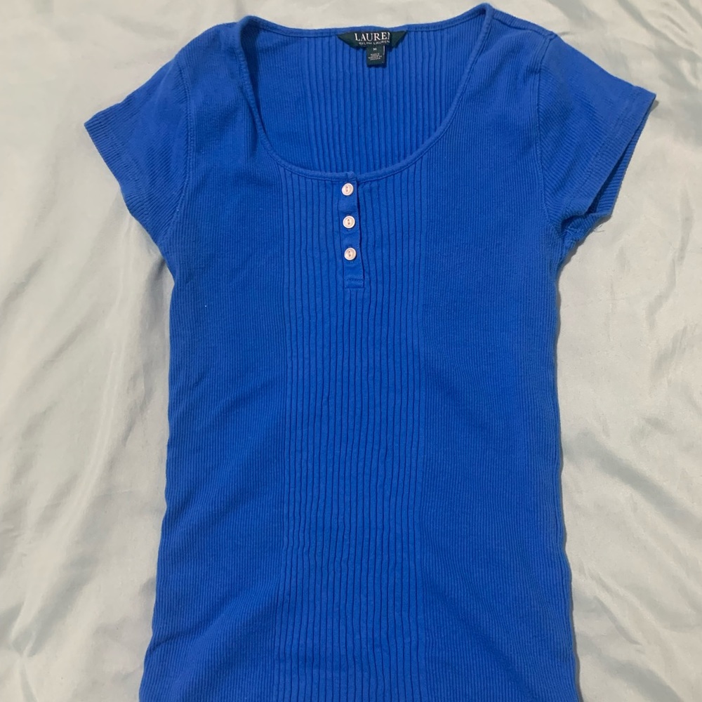 Ralph Lauren Blue 3-Button Shirt